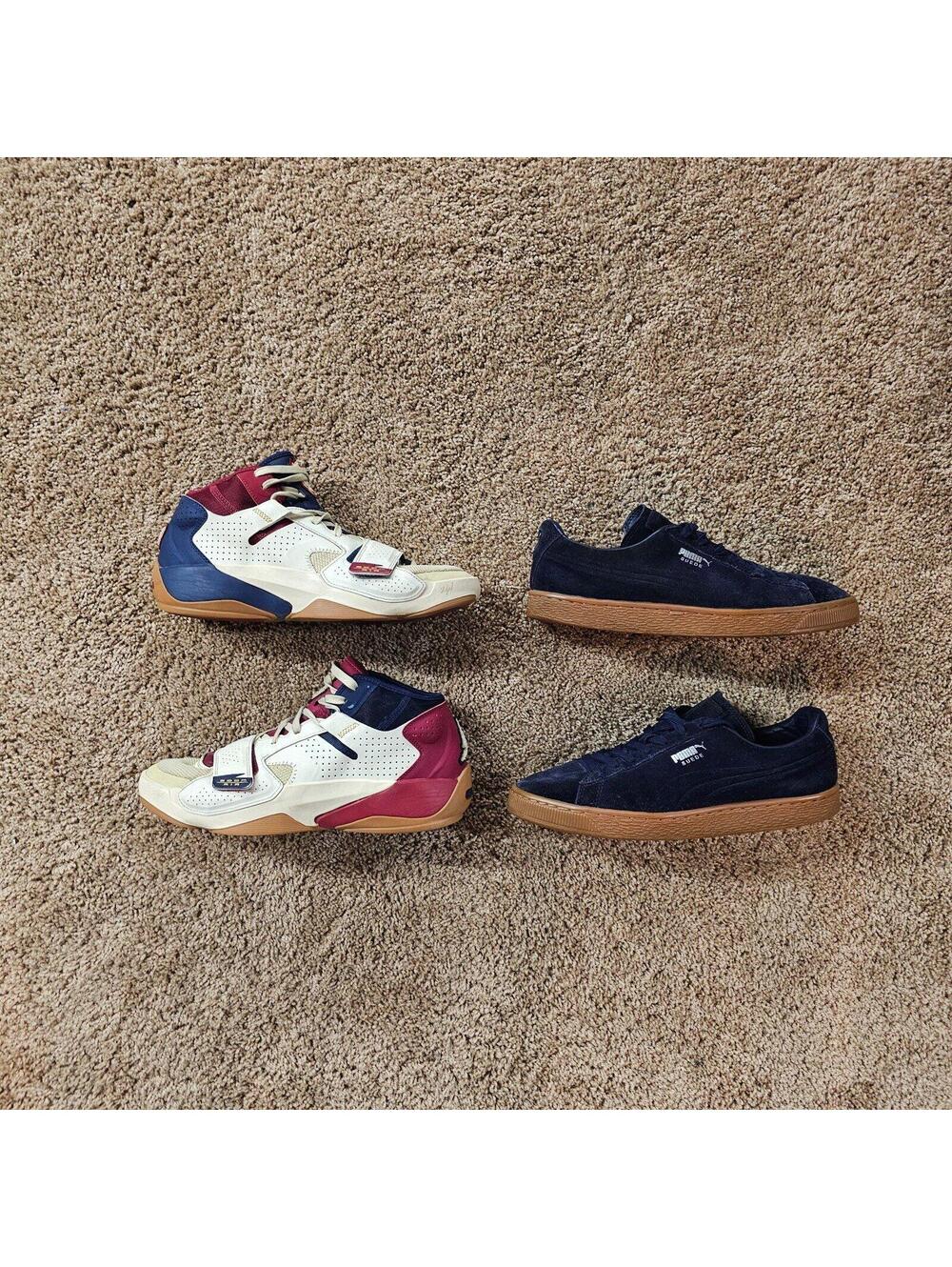 Puma Suede Classic Navy/Gum + Nike Jordan Zion 2 - Men sz 9